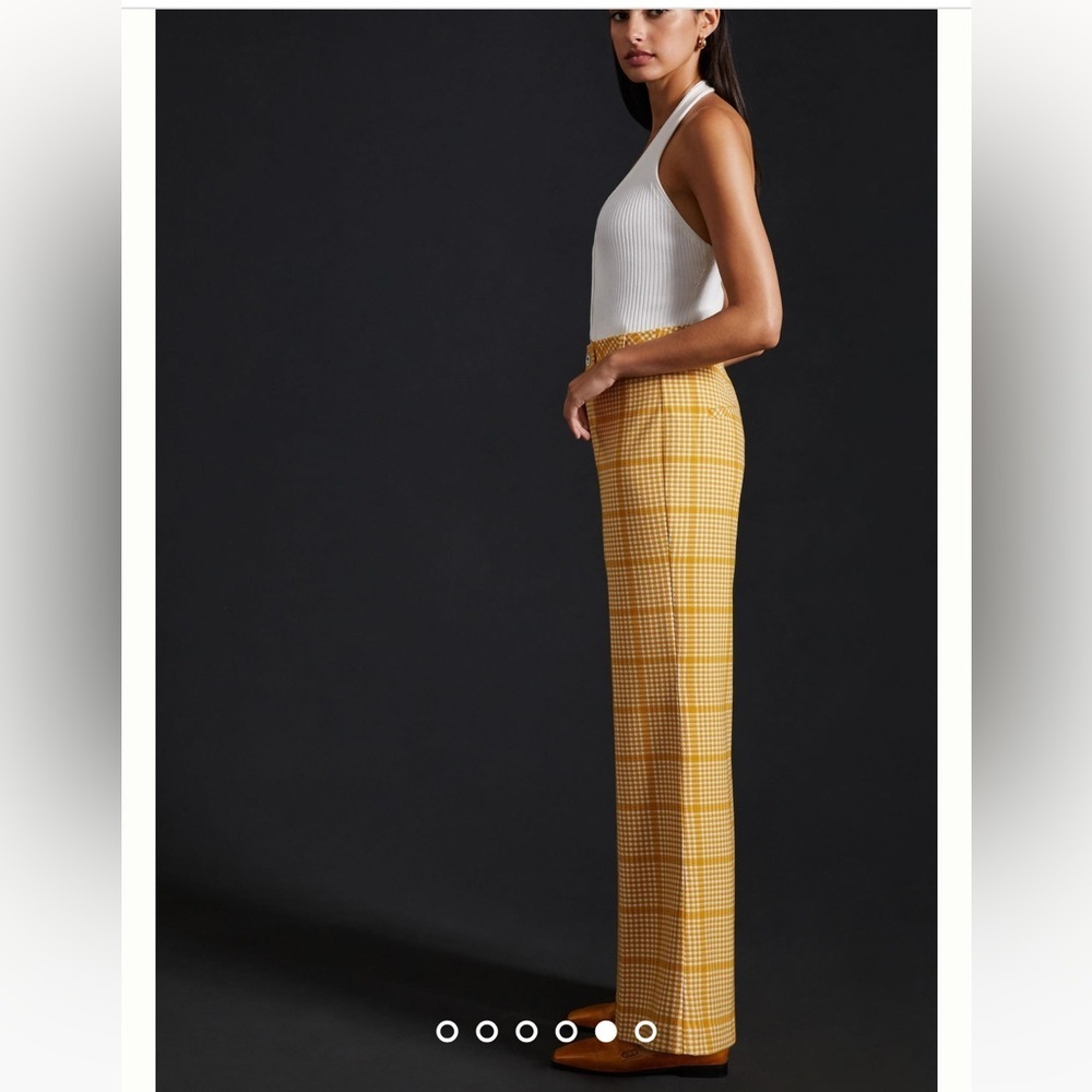 Anthropologie Maeve Retro Plaid Trousers, NWT, size 16 - Picture 2 of 16